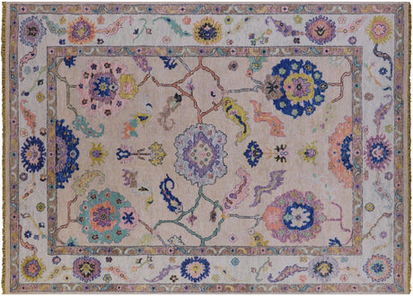 Turkish Oushak Hand Knotted Wool Rug - Manhattan Rugs