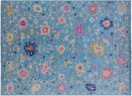 Turkish Oushak Hand Knotted Wool Rug - Manhattan Rugs