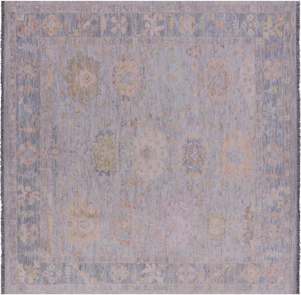 Square Handmade Turkish Oushak Wool Rug - Manhattan Rugs