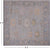 SUPER SALE Silver 9' Square Handmade Turkish Angora Oushak Wool Rug - Q19830