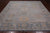 SUPER SALE Silver 9' Square Handmade Turkish Angora Oushak Wool Rug - Q19830