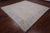 SUPER SALE Silver 9' Square Handmade Turkish Angora Oushak Wool Rug - Q19830