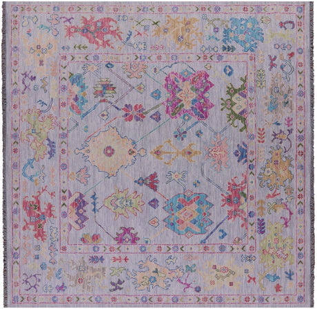 Square Turkish Oushak Handmade Rug - Manhattan Rugs