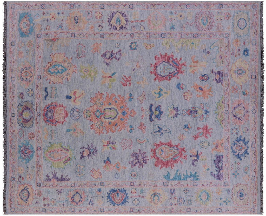 Turkish Oushak Hand Knotted Wool Rug - Manhattan Rugs