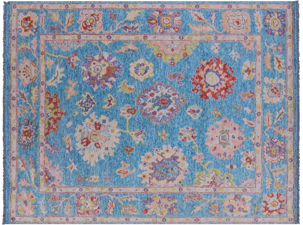 Hand Knotted Turkish Oushak Wool Rug - Manhattan Rugs