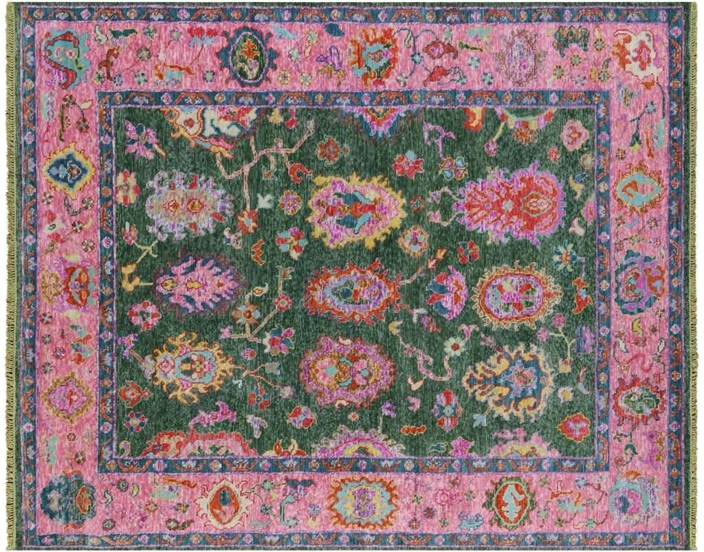 Turkish Oushak Hand Knotted Rug - Manhattan Rugs