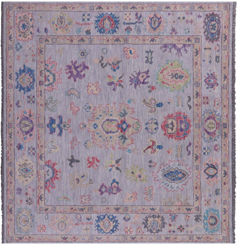 Square Turkish Oushak Handmade Wool Rug - Manhattan Rugs