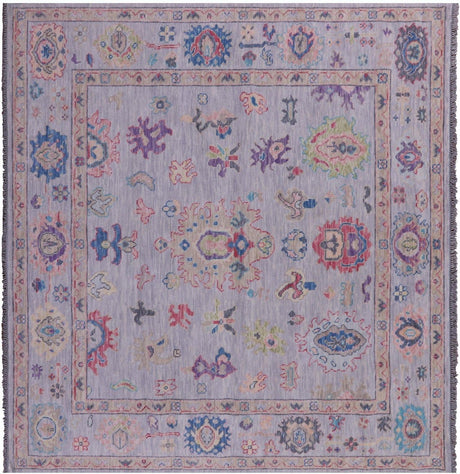 Square Turkish Oushak Handmade Wool Rug - Manhattan Rugs