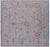 Square Turkish Oushak Hand Knotted Wool Rug - Manhattan Rugs