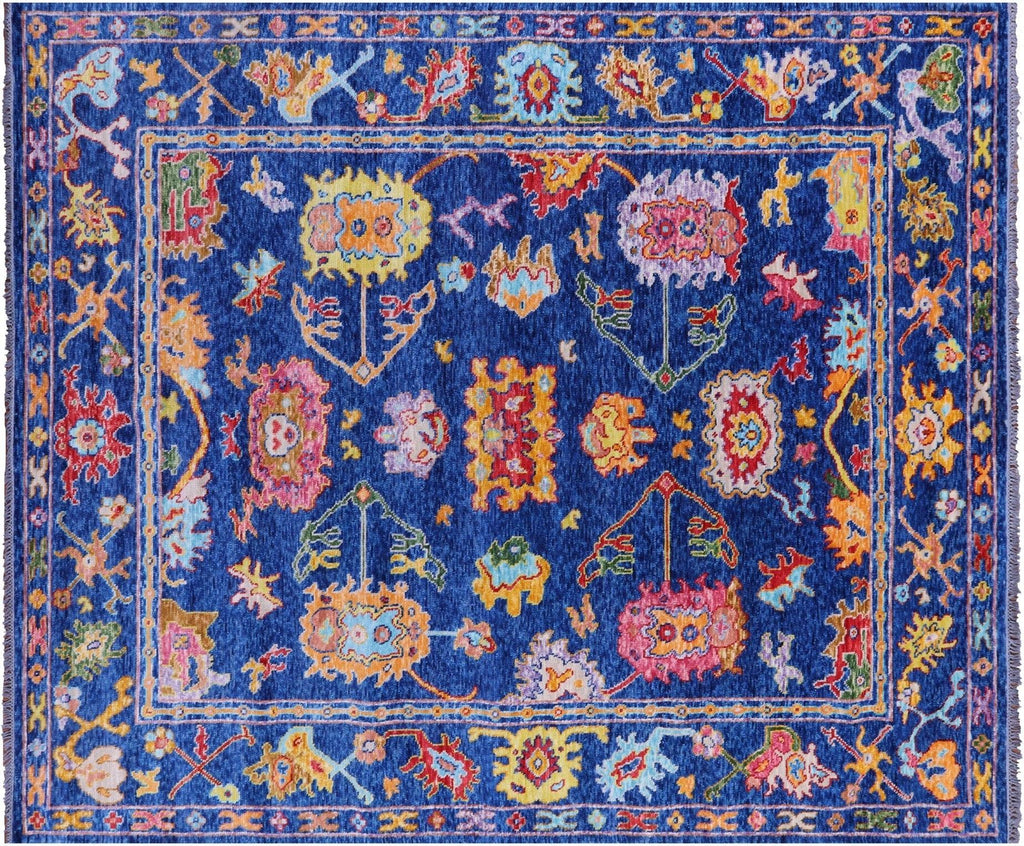 Turkish Oushak Hand-Knotted Wool Rug - Manhattan Rugs