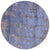 Round Modern Abstract Wool & Silk Hand Knotted Rug - Manhattan Rugs