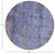 Round Modern Abstract Wool & Silk Hand Knotted Rug - Manhattan Rugs