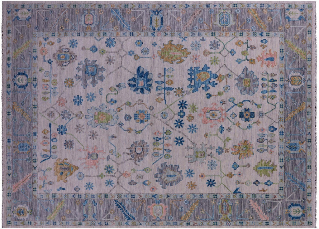 Hand-Knotted Turkish Oushak Wool Rug - Manhattan Rugs