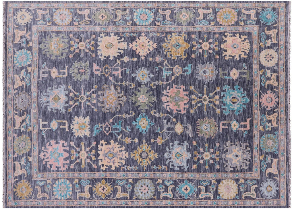 Turkish Oushak Hand-Knotted Wool Rug - Manhattan Rugs