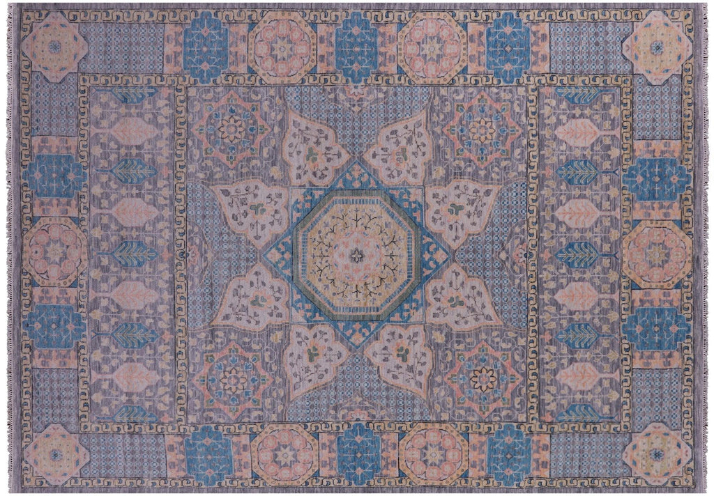 Hand-Knotted Mamluk Wool Rug - Manhattan Rugs