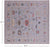 Grey 10' Square Turkish Angora Oushak Hand Knotted Wool Rug - Q19995