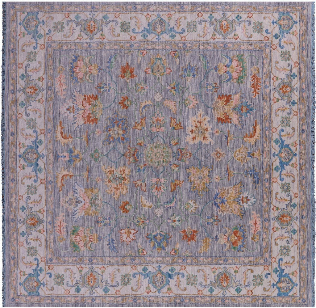 Square Heriz Serapi Hand Knotted Wool Rug - Manhattan Rugs