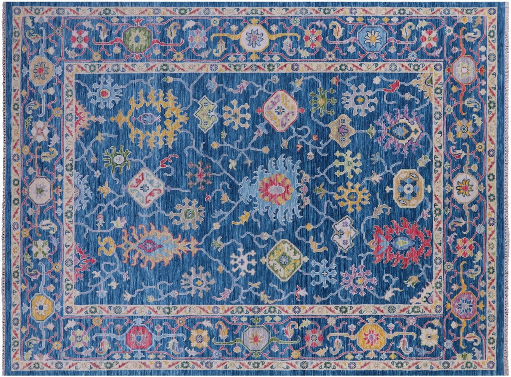 Turkish Oushak Hand Knotted Wool Rug - Manhattan Rugs