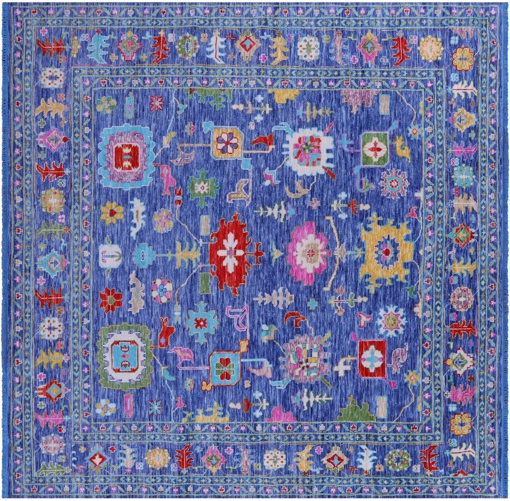 Square Turkish Oushak Handmade Wool Rug - Manhattan Rugs
