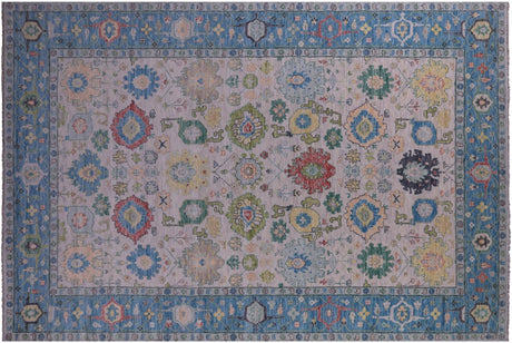 Turkish Oushak Hand Knotted Wool Rug - Manhattan Rugs