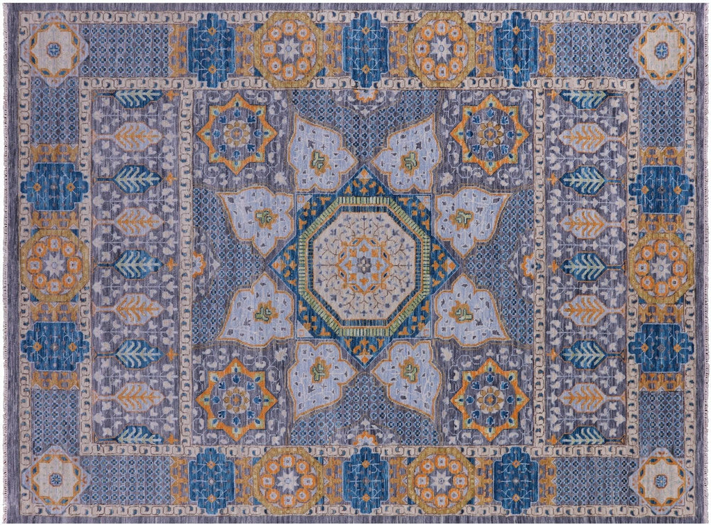 Hand-Knotted Mamluk Wool Rug - Manhattan Rugs