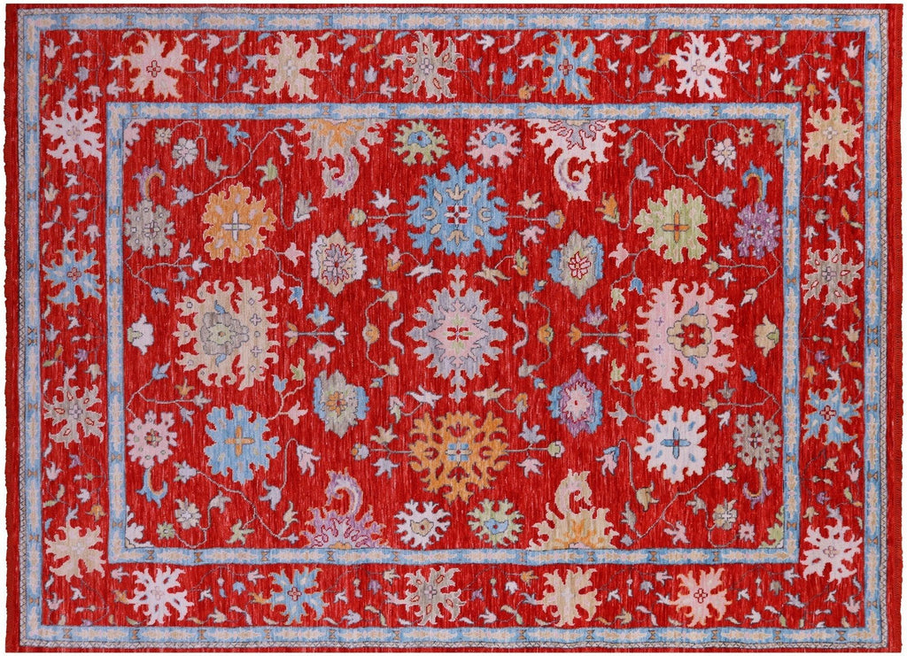 Turkish Oushak Hand Knotted Wool Rug - Manhattan Rugs