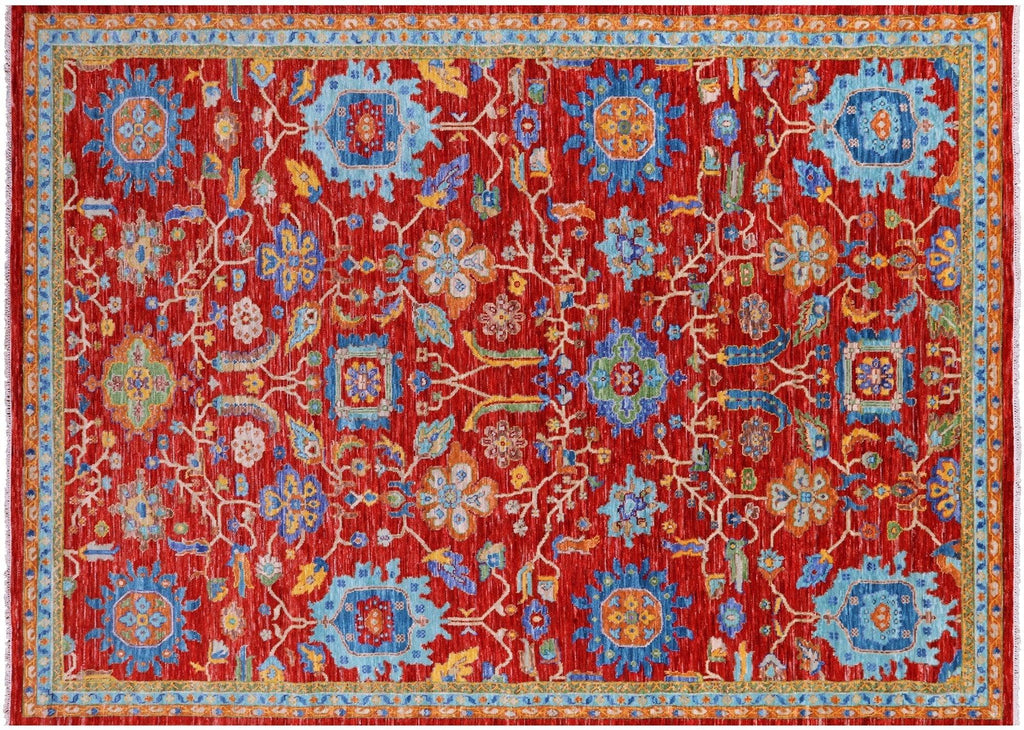 Turkish Oushak Hand Knotted Wool Rug - Manhattan Rugs