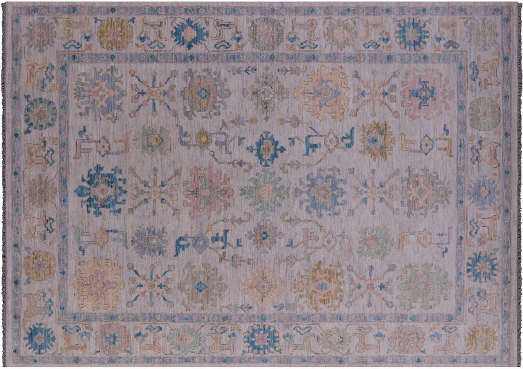 Turkish Oushak Hand-Knotted Wool Rug - Manhattan Rugs