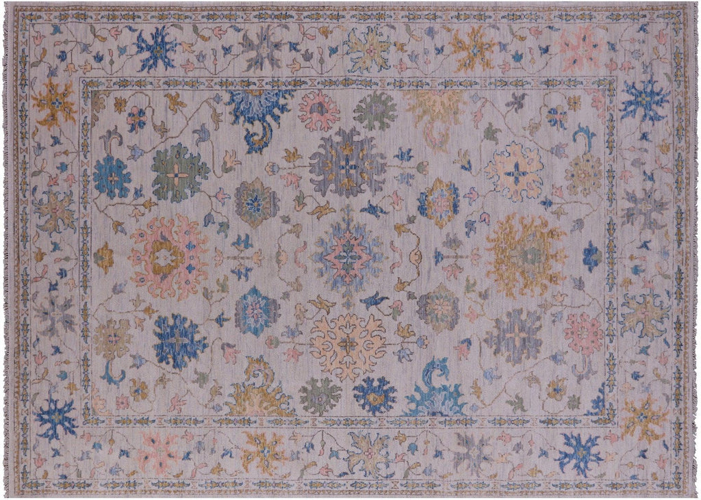 Hand-Knotted Turkish Oushak Wool Rug - Manhattan Rugs