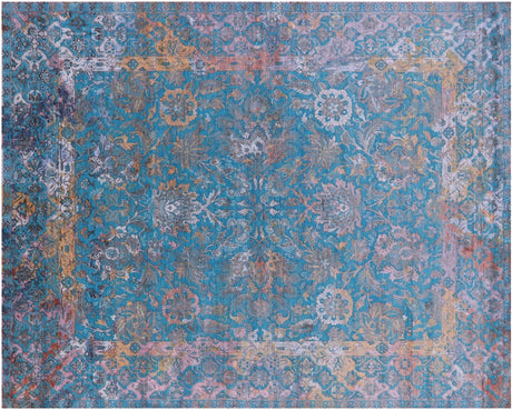 Persian Tabriz Hand-Knotted Wool & Silk Rug - Manhattan Rugs
