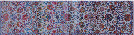 Runner Persian Tabriz Wool & Silk Handmade Rug - Manhattan Rugs