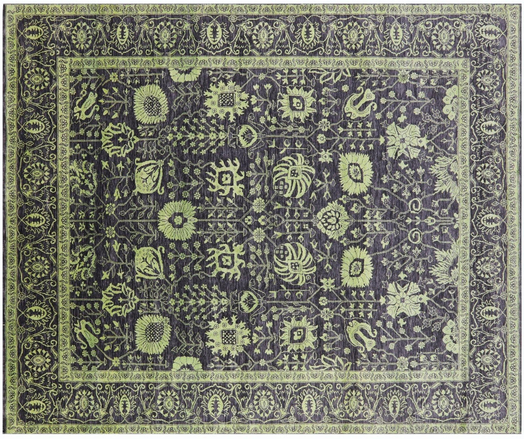 Persian Tabriz Wool & Silk Hand-Knotted Rug - Manhattan Rugs
