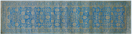 Runner Persian Tabriz Wool & Silk Handmade Rug - Manhattan Rugs