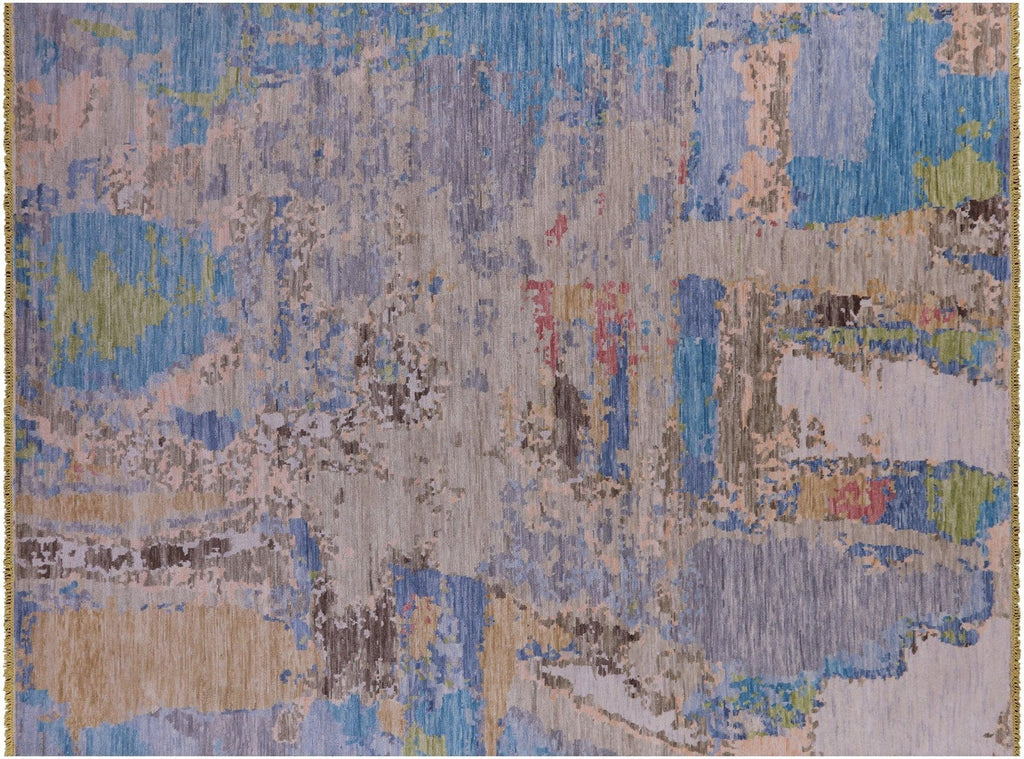 Hand Knotted Modern Abstract Wool Rug - Manhattan Rugs