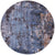 Round Handmade Wool & Silk Modern Abstract Rug - Manhattan Rugs