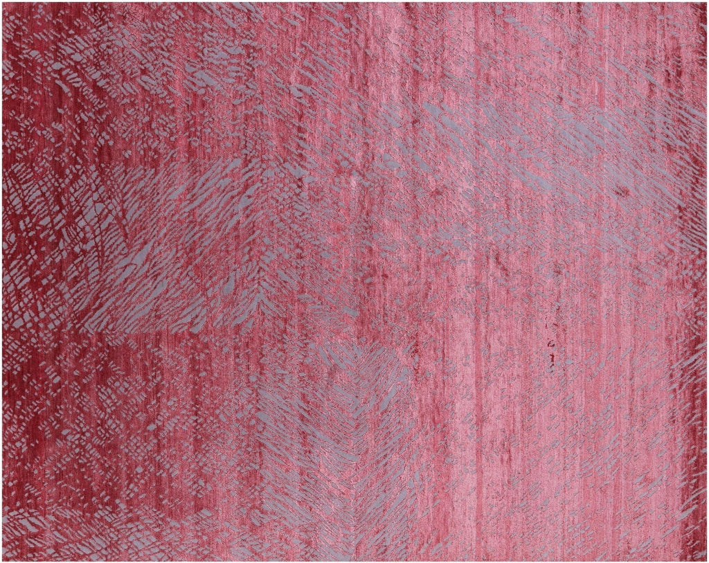 Abstract Modern Handmade Wool & Silk Rug - Manhattan Rugs