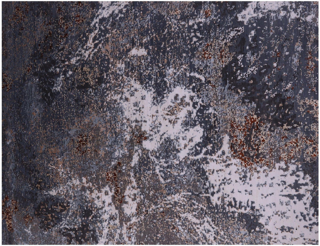 Wool & Silk Modern Hand Knotted Rug - Manhattan Rugs