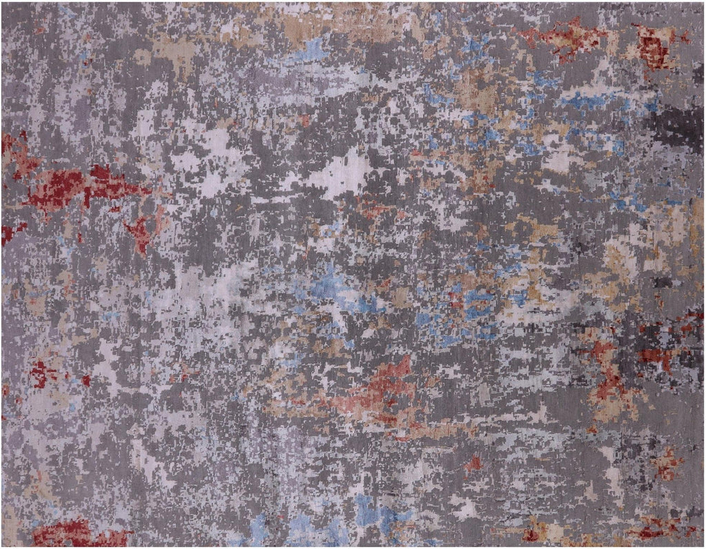 Abstract Modern Handmade Wool & Silk Rug - Manhattan Rugs
