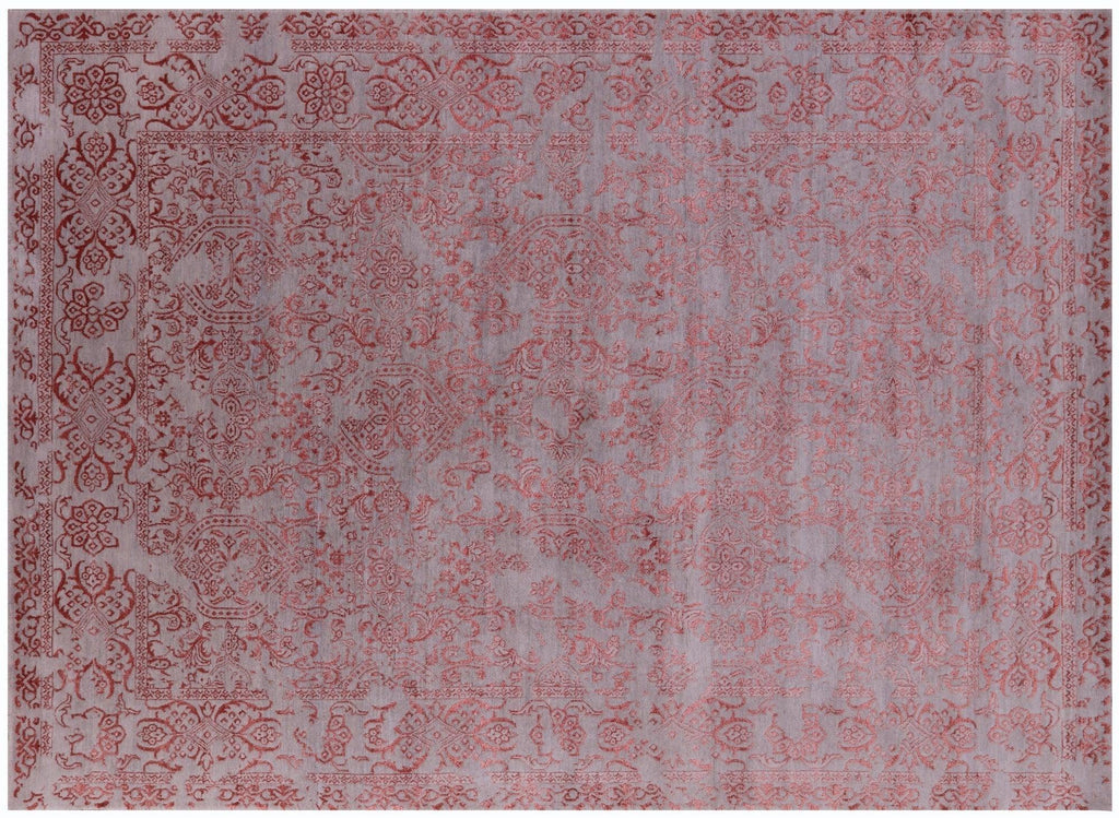 Persian Kashan Wool & Silk Hand-Knotted Rug - Manhattan Rugs