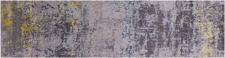 Runner Handmade Wool & Silk Abstract Rug - Manhattan Rugs