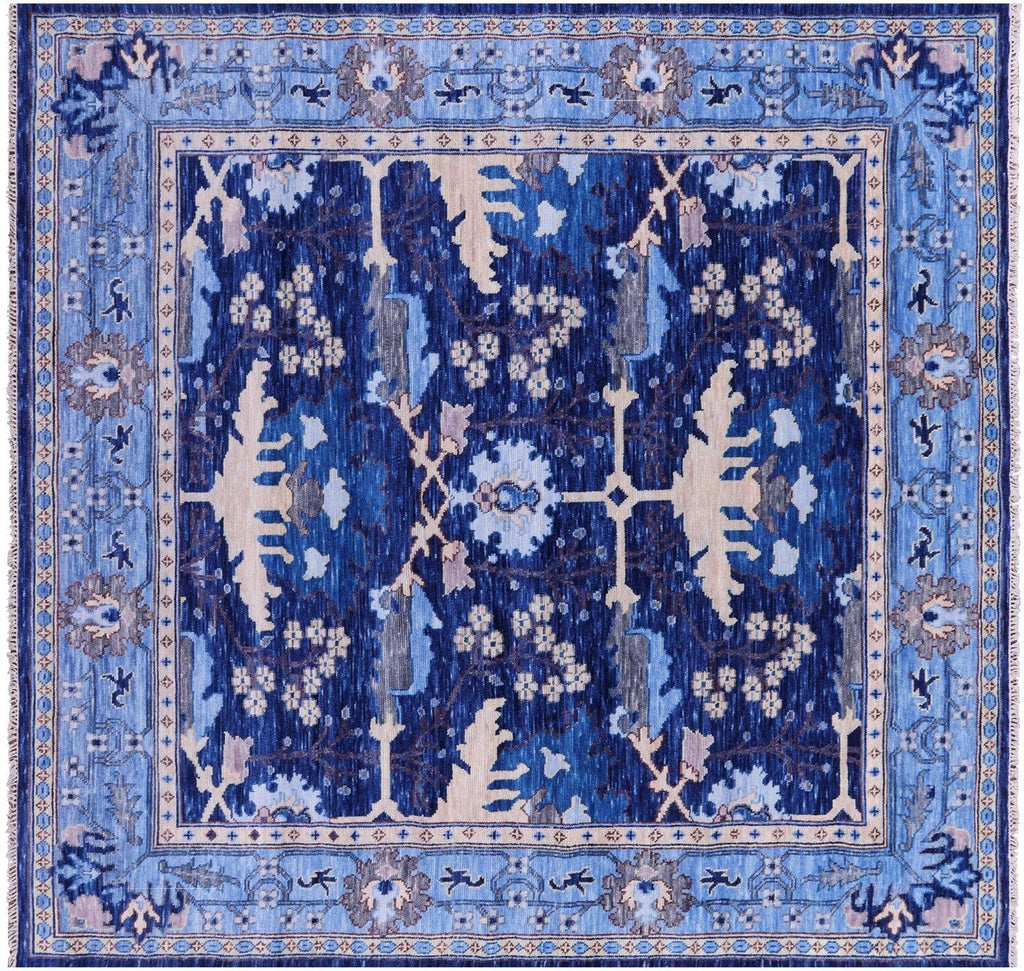 Square Hand Knotted William Morris Rug - Manhattan Rugs