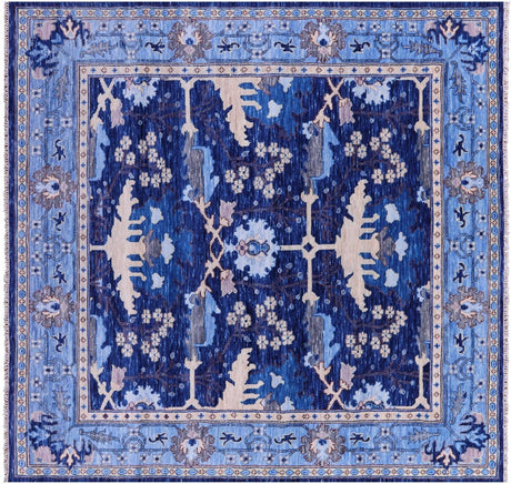 Square Hand Knotted William Morris Rug - Manhattan Rugs