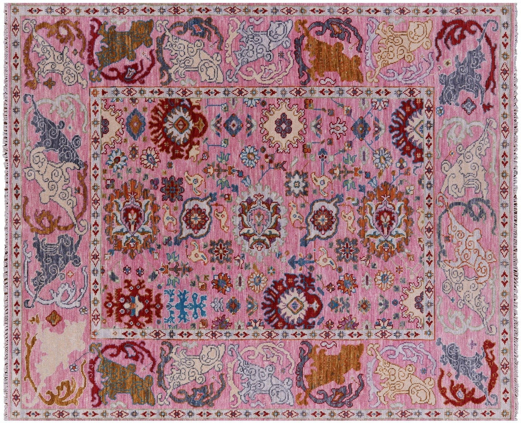 Turkish Oushak Hand-Knotted Wool Rug - Manhattan Rugs