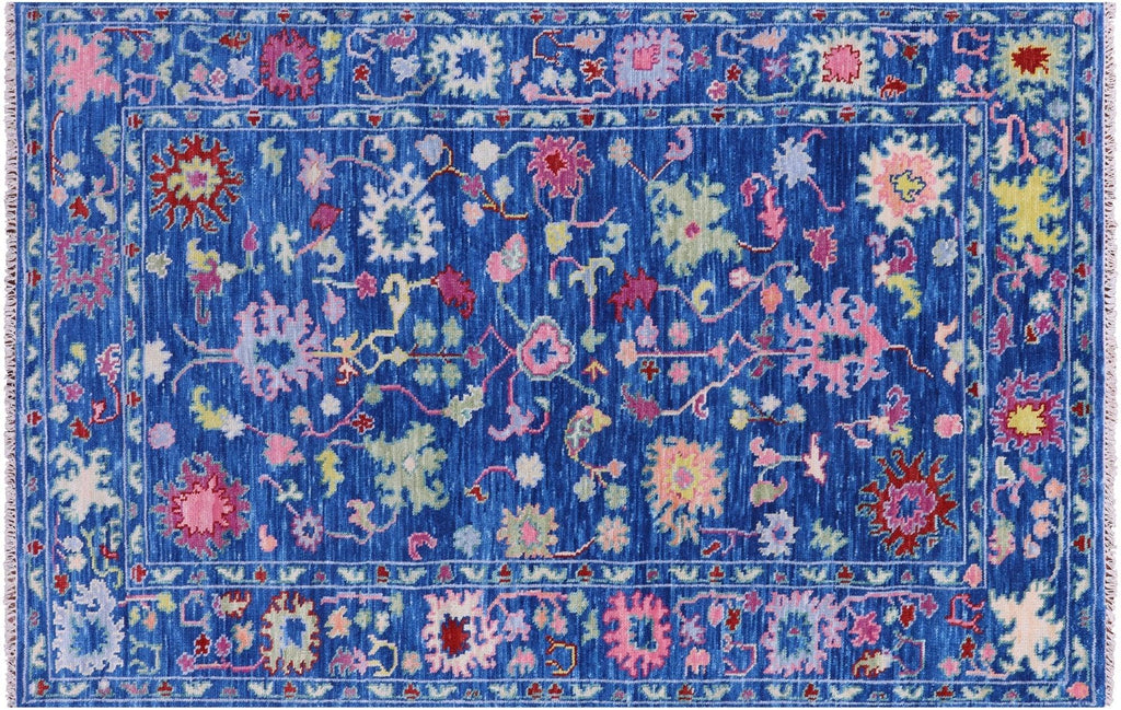 Turkish Oushak Hand Knotted Wool Rug - Manhattan Rugs