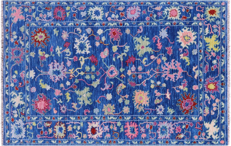Turkish Oushak Hand Knotted Wool Rug - Manhattan Rugs