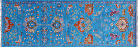 Heriz Serapi Handmade Wool Runner Rug - Manhattan Rugs