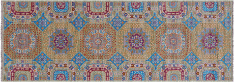 Runner Mamluk Hand Knotted Wool Rug - Manhattan Rugs