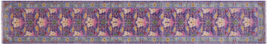 Runner William Morris Hand Knotted Wool Rug - Manhattan Rugs