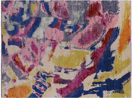 Modern Abstract Hand Knotted Wool Rug - Manhattan Rugs