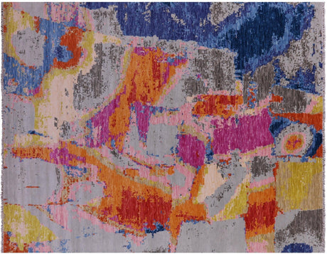 Abstract Modern Handmade Wool Rug - Manhattan Rugs